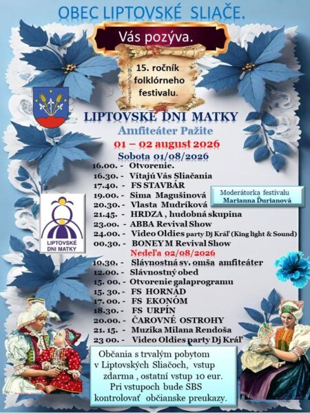Liptovske dni matky 2026