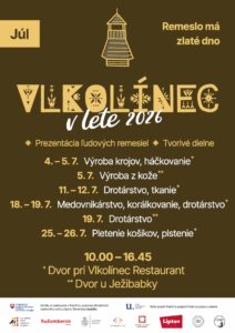 Vlkolinec v lete jul 2026