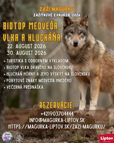 Biotop medveda, vlka a hluchana