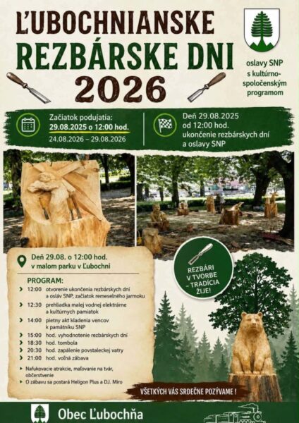 Lubochnianske rezbarske dni 2026
