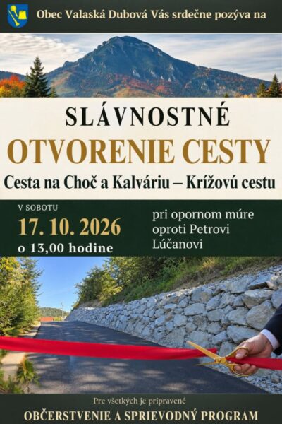 Slavnostne otvorenie cesty